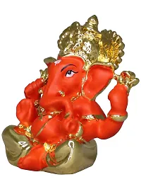 Om ssvmb9 Ganesha/Ganesh/Ganesh ji/Ganpati Idol/Idols/Murti/Statue for Gift, Car Dashborad, Home Deacute;cor Figurine for Main Door,Puja/Pooja, Mandir/Temple (5x5x3)-thumb3