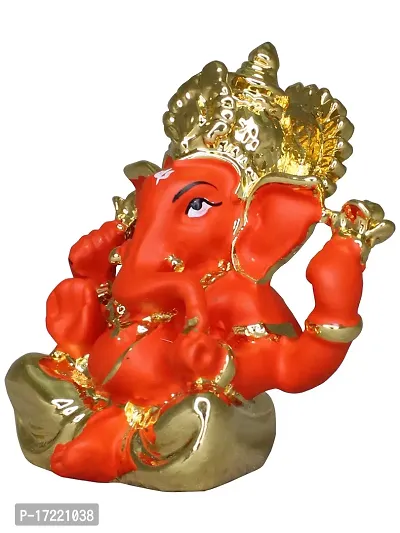 Om ssvmb9 Ganesha/Ganesh/Ganesh ji/Ganpati Idol/Idols/Murti/Statue for Gift, Car Dashborad, Home Deacute;cor Figurine for Main Door,Puja/Pooja, Mandir/Temple (5x5x3)-thumb4