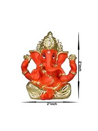 Om ssvmb9 Ganesha/Ganesh/Ganesh ji/Ganpati Idol/Idols/Murti/Statue for Gift, Car Dashborad, Home Deacute;cor Figurine for Main Door,Puja/Pooja, Mandir/Temple (5x5x3)-thumb2