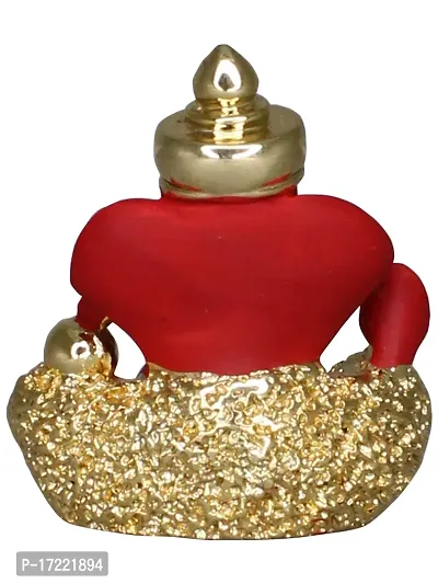 Om ssvmb9 Ganesha/Ganesh/Ganesh ji/Ganpati Idol/Idols/Murti/Statue for Gift, Car Dashborad, Home Deacute;cor Figurine for Main Door,Puja/Pooja, Mandir/Temple (Gold) (4x4x2)-thumb3