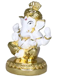 Om ssvmb9 Ganesha/Ganesh/Ganesh ji/Ganpati Idol/Idols/Murti/Statue for Gift, Car Dashborad, Home Deacute;cor Figurine for Main Door,Puja/Pooja, Mandir/Temple(7x5x4)-thumb4