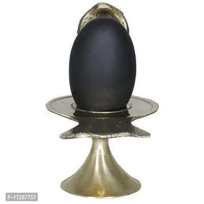 Om ssvmb9 Brass Metal Shivling for Pooja Small Size Shiv Ling Statue Idol Puja Gift Purpose Home Deacute;cor Mandir Temple Vastu Showpiece Height3 Inch-thumb0