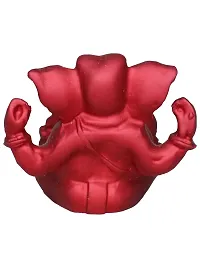 Om ssvmb9 Ganesha/Ganesh/Ganeshji/Ganpati Bappa Idol/Murti/Statue for Car Dashboard Showpiece Figurine Home Deacute;cor Door Entrance (Dark Maroon Color) (4.5x2x5)-thumb1