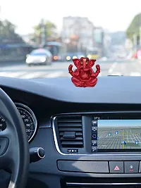 Om ssvmb9 Ganesha/Ganesh/Ganeshji/Ganpati Bappa Idol/Murti/Statue for Car Dashboard Showpiece Figurine Home Deacute;cor Door Entrance (Dark Maroon Color) (4.5x2x5)-thumb4