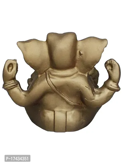 Om ssvmb9 Ganesha/Ganesh/Ganeshji/Ganpati Bappa Idol/Murti/Statue for Car Dashboard Showpiece Figurine Home Deacute;cor Door Entrance (Chocolate Color) (4.5x2x5)-thumb2