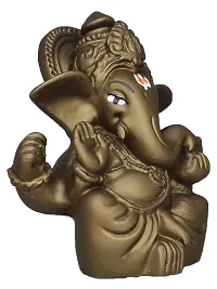 Om ssvmb9 Ganesha/Ganesh/Ganeshji/Ganpati Bappa Idol/Murti/Statue for Car Dashboard Showpiece Figurine Home Deacute;cor Door Entrance (Chocolaty Color) (7x3x6)-thumb4