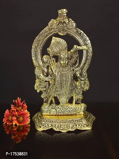 Om ssvmb9 Brass Shrinathji Idol Shreenathji Statue for Puja Home Temple Shrinathji Decorative Showpiece for Gift ShrinathJi Brass Murti for Home Deacute;cor-thumb2