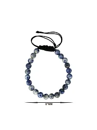 Om ssvmb9 Sodalite Bracelet For Unisex Boys Girls Protection From Electro Stress, Over Emotional (Pack Of 1)-thumb1