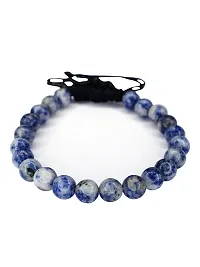 Om ssvmb9 Sodalite Bracelet For Unisex Boys Girls Protection From Electro Stress, Over Emotional (Pack Of 1)-thumb2