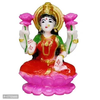 Marble Lakshmi MATA Murti /Statue for Home Puja/Pooja Temple Mandir (3.5 x 4.5)-thumb0