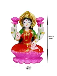 Marble Lakshmi MATA Murti /Statue for Home Puja/Pooja Temple Mandir (3.5 x 4.5)-thumb3