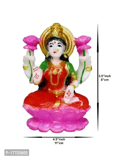 Marble Lakshmi MATA Murti /Statue for Home Puja/Pooja Temple Mandir (3.5 x 4.5)-thumb4