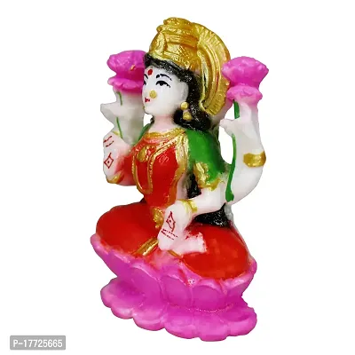 Marble Lakshmi MATA Murti /Statue for Home Puja/Pooja Temple Mandir (3.5 x 4.5)-thumb3