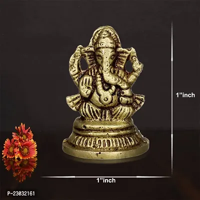 Om ssvmb9 Ganesh/Ganesha/Ganesh ji/Ganpati Bappa Panchdhatu Idol/Murti/Statue-thumb2