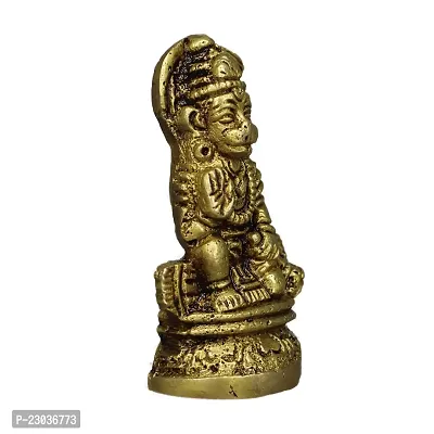 Om ssvmb9 Hanuman Home Temple Pooja Brass Panchdhatu Home Decorative Showpiece Panchmukhi Hanuman-thumb5