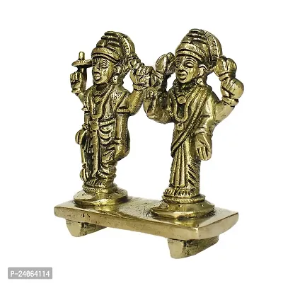 Brass Vishnu Laxmi on Sheshnag Idol Sculpture Statue Murti/Idol/God Murti/Brass Goddess Vishnu/Narayan Laxmi/Lakshmi Statue for Home Temple (Weight :-  0.375)-thumb2