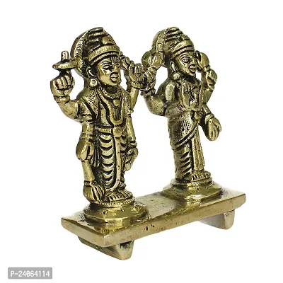 Brass Vishnu Laxmi on Sheshnag Idol Sculpture Statue Murti/Idol/God Murti/Brass Goddess Vishnu/Narayan Laxmi/Lakshmi Statue for Home Temple (Weight :-  0.375)-thumb5