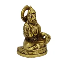 Brass Siddh Shri Hanuman Idol/Brass Bajrang Bali Idol/Shri Hanuman Brass Murti to Protect from All Kind of Negative Energy/for Good Luck, Success and Prosperity (Weight :-  0.285)-thumb2