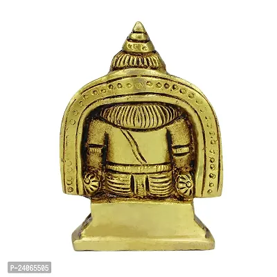 Brass Kuber Murti Lord of Treasure Wealth Maharaj Kuber Statue for Tijori Locker Money Safe Kubera Idol for Maha Dosh Nivaran Prosperity Home Deacute;cor (Weight :-  0.383)-thumb2