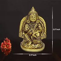 Brass Kuber Murti Lord of Treasure Wealth Maharaj Kuber Statue for Tijori Locker Money Safe Kubera Idol for Maha Dosh Nivaran Prosperity Home Deacute;cor (Weight :-  0.383)-thumb2