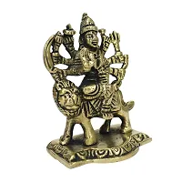 Brass Durga Maa Statue Amba/Jagdamba Maa Idol Vaishno Devi/Sherawali/Mata Rani Murti for Pooja (Weight :-  0.256)-thumb4