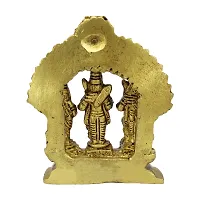 Brass Ram Darbar Idol for Home Temple Puja Ram Laxman Sita Hanuman Murti Statue for Home Decorative Showpiece Figurine (Weight :-  0.333)-thumb2