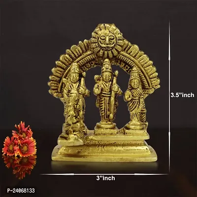 Brass Ram Darbar Idol for Home Temple Puja Ram Laxman Sita Hanuman Murti Statue for Home Decorative Showpiece Figurine (Weight :-  0.333)-thumb4