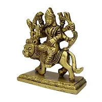 Brass Durga Maa Statue Amba/Jagdamba Maa Idol Vaishno Devi/Sherawali/Mata Rani Murti for Pooja (Weight :-  0.407)-thumb1