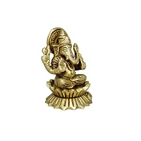 Om ssvmb9 Brass Ganesha Statue Ganesh Murti Ganpati Bappa Idol-thumb2