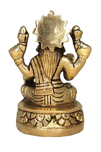 Om ssvmb9 Brass Lakshmi Idol Ashtadhatu Made Shree Laxmi MATA Murti/Statue for Home Temple Diwali Puja/Pooja Maha Laxmi Idols (Size:- Small, L x W x H:- 2 x 2 x 3 Inch)-thumb4