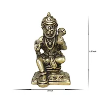 Om ssvmb9 Brass Idol Hanumanji for Home Deacute;cor Office Deacute;cor Hanuman Spirtual Figurine-thumb3