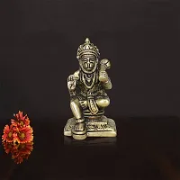 Om ssvmb9 Brass Idol Hanumanji for Home Deacute;cor Office Deacute;cor Hanuman Spirtual Figurine-thumb4