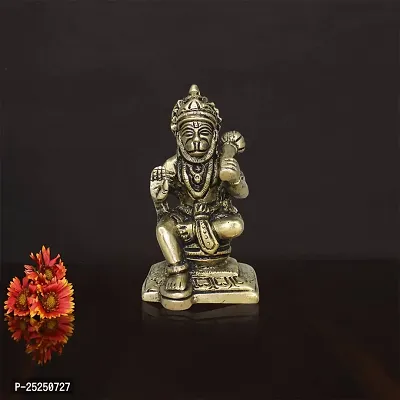 Om ssvmb9 Brass Idol Hanumanji for Home Deacute;cor Office Deacute;cor Hanuman Spirtual Figurine-thumb5