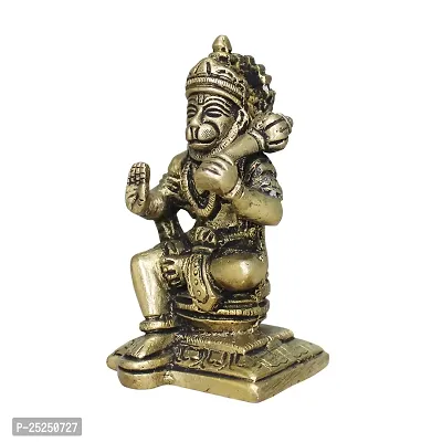 Om ssvmb9 Brass Idol Hanumanji for Home Deacute;cor Office Deacute;cor Hanuman Spirtual Figurine-thumb3