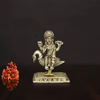 Om ssvmb9 Brass Brahmani Maa Murti MATA Rani Statue Durga Maa Idol for Home Puja/Pooja Temple/Mandir-thumb1