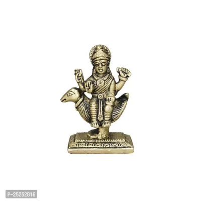 Om ssvmb9 Brass Brahmani Maa Murti MATA Rani Statue Durga Maa Idol for Home Puja/Pooja Temple/Mandir