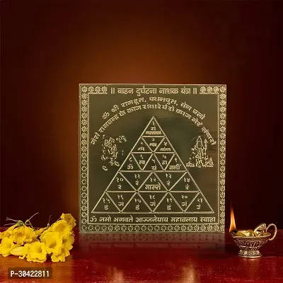 Om Siddhi Vinayak Vahan Durghatnashak Yantra 100% Pure Copper 22gauge yantra-thumb3