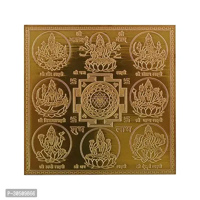 Om Siddhi Vinayak  Asthlaxmi Shri Yantram Yantra (3*3)-thumb0