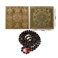 Om Siddhi Vinayak Shri Asth Laxmi, Shri Yantram, Kamal Kakdi Mala Yantra (Combo) 100% Pure Copper 22gauge yantra (3*3)-thumb1