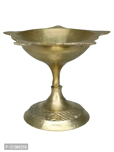 Traditional Brass Diya for Puja