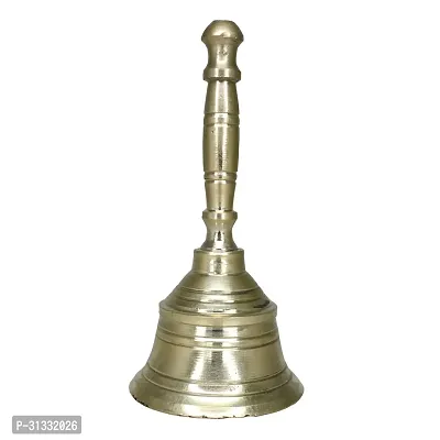 Om ssvmb9 Brass Hand Bell for Pooja Ghanti for Mandir, Home and Office Temple Prayer Bell Ghanti for Decoration-thumb0