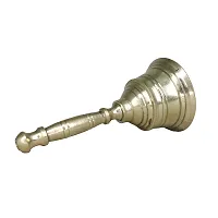 Om ssvmb9 Brass Hand Bell for Pooja Ghanti for Mandir, Home and Office Temple Prayer Bell Ghanti for Decoration-thumb2