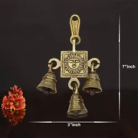 Om ssvmb9 Brass Pooja Bell || Pure Brass Ganti || Brass Ganti || Ghanti for Pooja Mandir-thumb1