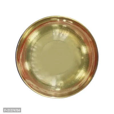 Handmade Pure Brass Plate Thali Dish Hammered Design Homeware-thumb2