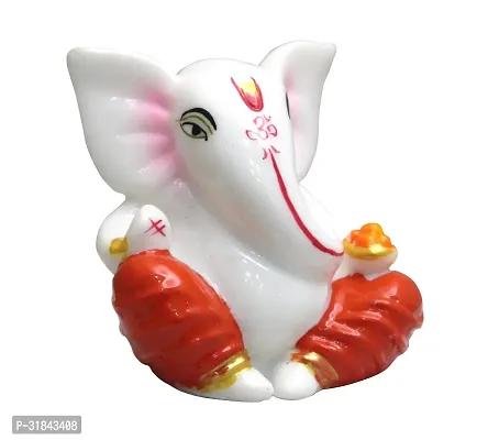 Marble Lord Ganesh Idol Decorative Showpiece-thumb2