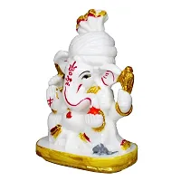 Marble Lord Ganesh Idol Decorative Showpiece-thumb3