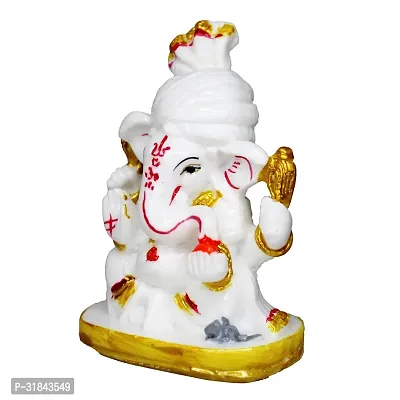 Marble Lord Ganesh Idol Decorative Showpiece-thumb4