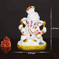 Marble Lord Ganesh Idol Decorative Showpiece-thumb2