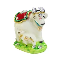 Marble Cow and Calf Statue for Pooja-thumb2