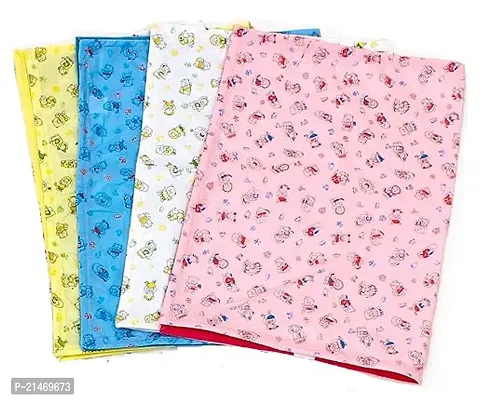 Stylish Fancy Comfortable Pure And Soft Cotton Sheets Sleeping Mat For Babies Pack Of 4-thumb0